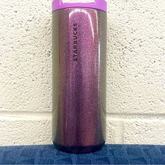 Starbucks insulated Tumblr 12 ounce new with tags purple glitter - Picture 1 of 6